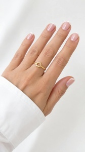 Inel aur galben 14 K model INIMA