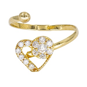 Inel copii aur galben 14 K model INIMIOARA
