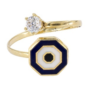 Inel copii aur galben 14 K model OCHI DE DEOCHI