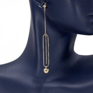 Bijuterii aur galben 14 K cercei colectie noua ITALIA model BILUTA - Img 2