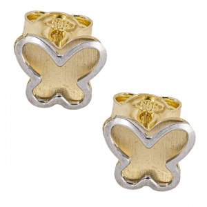 Bijuterii aur galben 14 K cercei colectie noua ITALIA model FLUTURAS