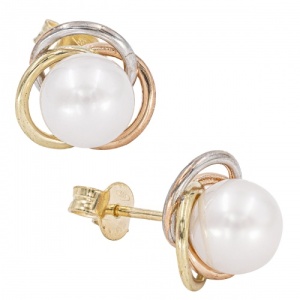 Bijuterii aur galben 14 K cercei colectie noua ITALIA model TURBAN - Img 2