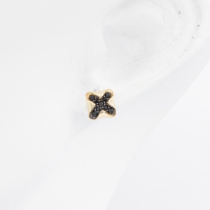 Bijuterii aur galben 14 K cercei colectie noua model GEOMETRIC - Img 3