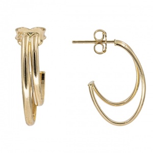 Bijuterii aur galben 14 K cercei colectie noua model GEOMETRIC