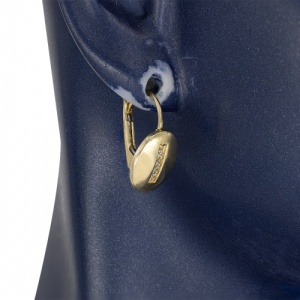Bijuterii aur galben 14 K cercei colectie noua model OVAL