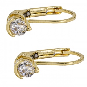 Bijuterii aur galben 14 K cercei colectie noua model PIETRICICA