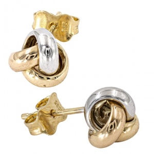 Bijuterii aur galben 14 K cercei colectie noua model TURBAN - Img 2