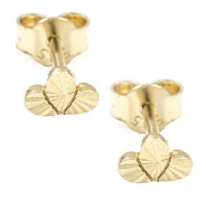 Bijuterii aur galben 14 K cercei mici colectie noua model FLOARE