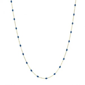 Bijuterii aur galben 14 K Colier colectie noua ITALIA model BLUE - Img 4