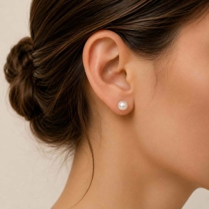 Bijuterii aur galben cercei colectie noua ITALIA model PERLA