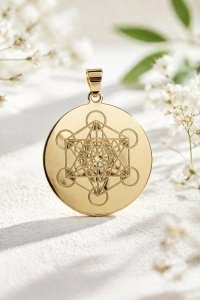 Bijuterii personalizate aur 14 K model BANUT - CUBUL LUI METATRON