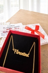 Bijuterii personalizate aur 14 K model LANT CU NUME