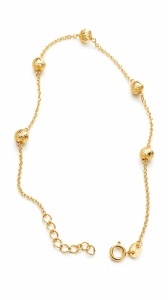 Bratara aur galben 14 K colectie ITALIA model BILUTE MARI