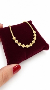 Bratara aur galben 14 K colectie ITALIA model BILUTE SATINATE - Img 3