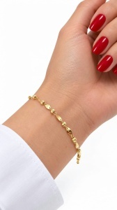 Bratara aur galben 14 K colectie ITALIA model BILUTE