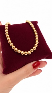 Bratara aur galben 14 K colectie ITALIA model BILUTE - Img 3