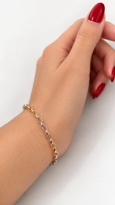 Bratara aur galben 14 K colectie ITALIA model ZALUTE