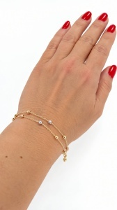 Bratara aur galben 14 K colectie noua model BILUTE