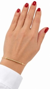 Bratara fixa aur galben 14 K colectie ITALIA model BILUTE