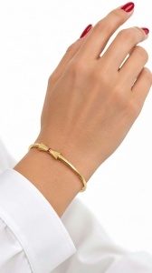 Bratara fixa aur galben 14 K colectie ITALIA model FUNDITA - Img 3