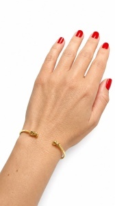 Bratara fixa aur galben 14 K colectie ITALIA model NODURI - Img 2