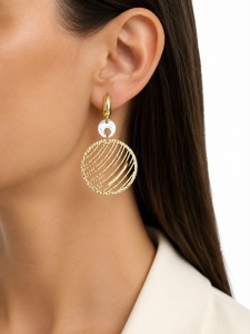 Cercei aur galben 14 K colectie ITALIA model CERC