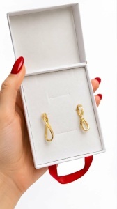 Cercei aur galben 14 K colectie ITALIA model CREOLI - FATETAT