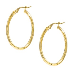 Cercei aur galben 14 K colectie ITALIA model CREOLI - Img 2
