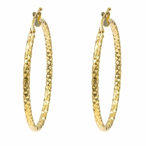 Cercei aur galben 14 K colectie ITALIA model CREOLI