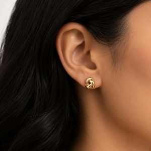 Cercei aur galben 14 K colectie ITALIA model TURBAN