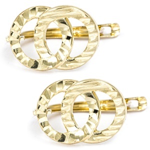 Cercei aur galben 14 K model GEOMETRIC
