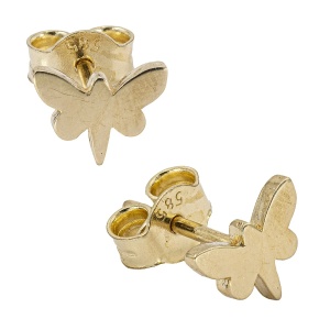 Cercei aur galben 14 K model LIBELULA - Img 3