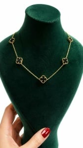 Colier aur galben 14 K colectie ITALIA model FLOARE - Img 2