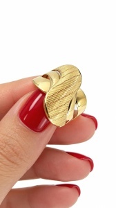 Inel aur galben 14 K colectie noua model FANTEZIE - Img 2