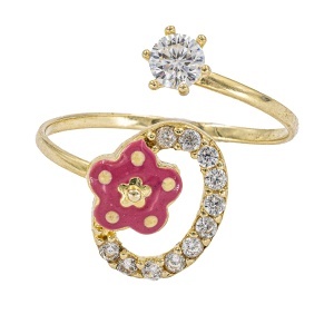Inel copii aur galben 14 K model FLORICICA
