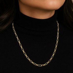 Lant aur galben 14 K colectie ITALIA model GEOMETRIC