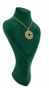 Lant cu pandantiv lucrat manual colectie noua model CHAKRA INIMII - ANAHATA - Img 2