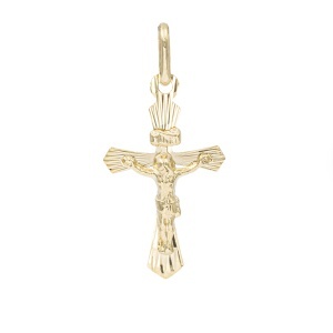 Pandantiv aur galben 14 K colectie ITALIA model CRUCE