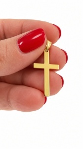 Pandantiv aur galben 14 K colectie ITALIA model CRUCE
