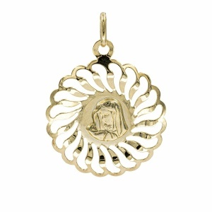 Pandantiv aur galben 14 K colectie ITALIA model MAICA DOMNULUI