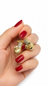 Pandantiv aur galben 14 K model MANUSI DE BOX