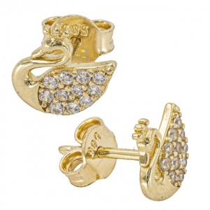 Bijuterii aur galben 14 K cercei colectie noua model LEBADA - Img 2