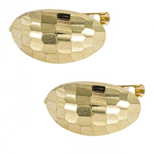 Bijuterii aur galben 14 K cercei colectie noua model OVAL
