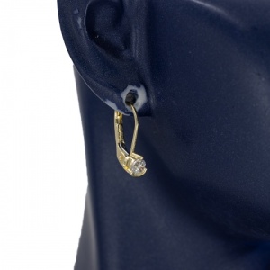 Bijuterii aur galben 14 K cercei colectie noua model PIETRICICA - Img 3