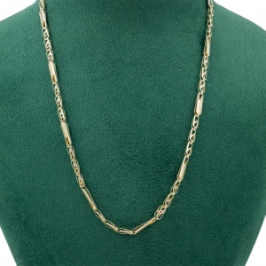 Bijuterii aur galben 14 K colier colectii noi model GEOMETRIC - Img 2