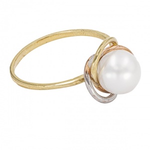 Bijuterii aur galben 14 K inel colectie noua ITALIA model TURBAN - Img 2