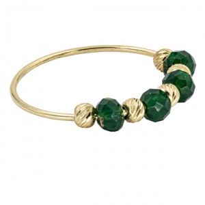 Bijuterii aur galben 14 K inel colectie noua model BILUTE - GREEN - Img 2