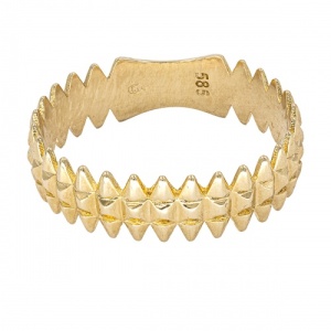 Bijuterii aur galben 14 K inel colectie noua model GEOMETRIC