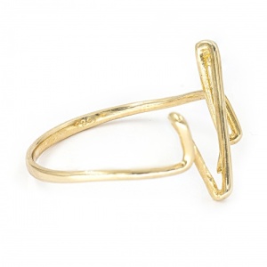 Bijuterii aur galben 14 K inel colectie noua model PULS - Img 2