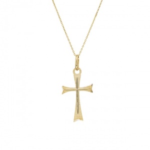 Bijuterii aur galben 14 K lant cu pandantiv colectie noua ITALIA model CRUCE